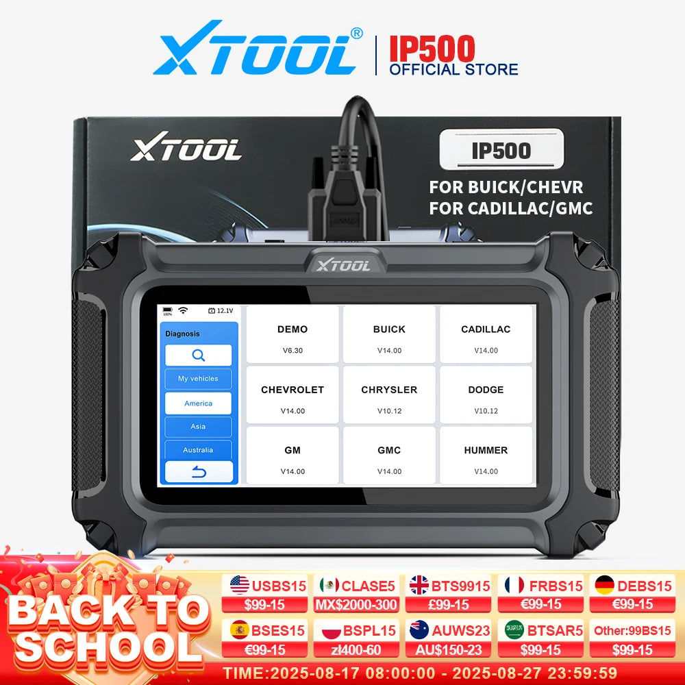 Inplus IP500 for Buick/Chevrolet/Cadillac/Gmc OBD2 Scanner Full Systems OBD2 Automotive Scanner Lifetime Free Update