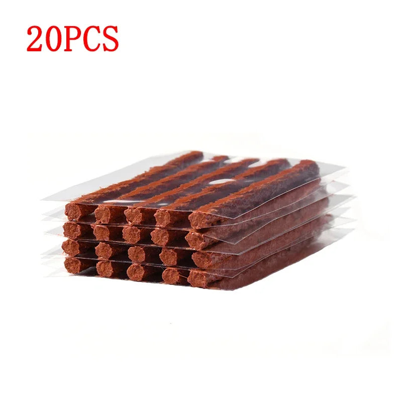 1 Set Car Tire Repair Tool Set with Glue Rubber Stripes Tools for Motorcycle Bicycle Tubeless Tyre Puncture Quick Repairing Kit