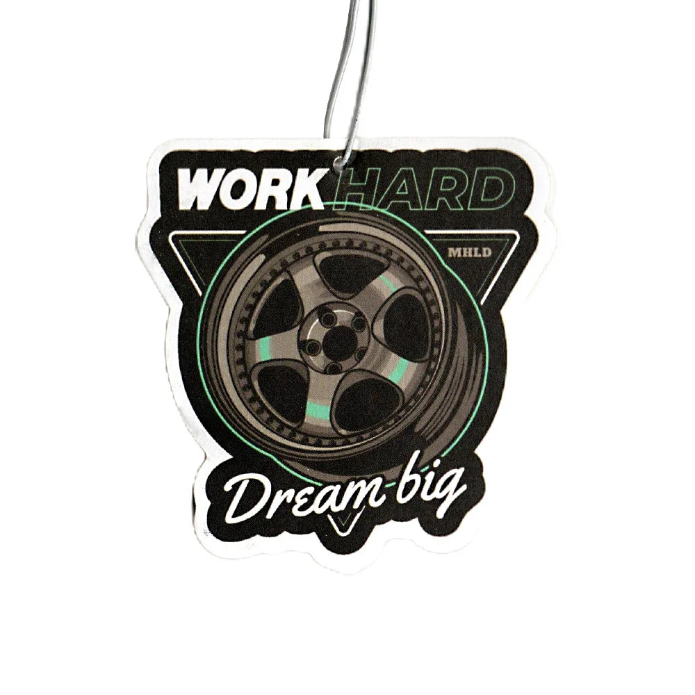New JDM Style Racing Performance Car Rearview Mirror Pendant Air Freshener Solid Paper Decoration Car Decoration Anime Decor