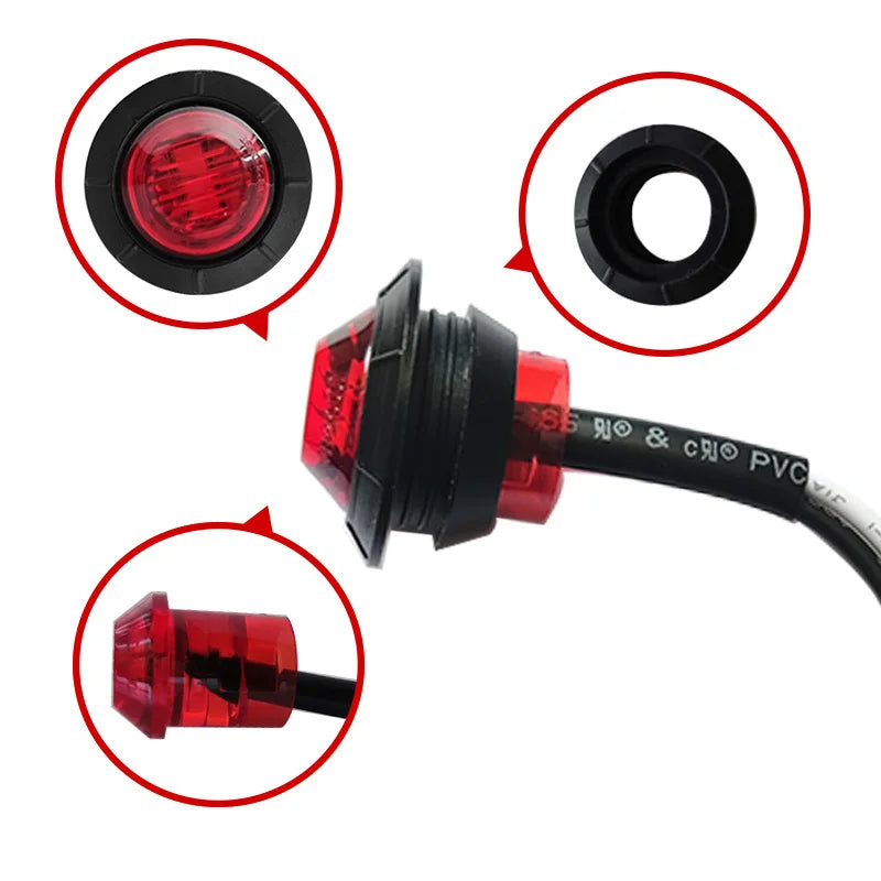 10PCS 24V Led Lights Truck Accessories 24V Luces Truck Trailer Lights for Fh12 Truck Parts