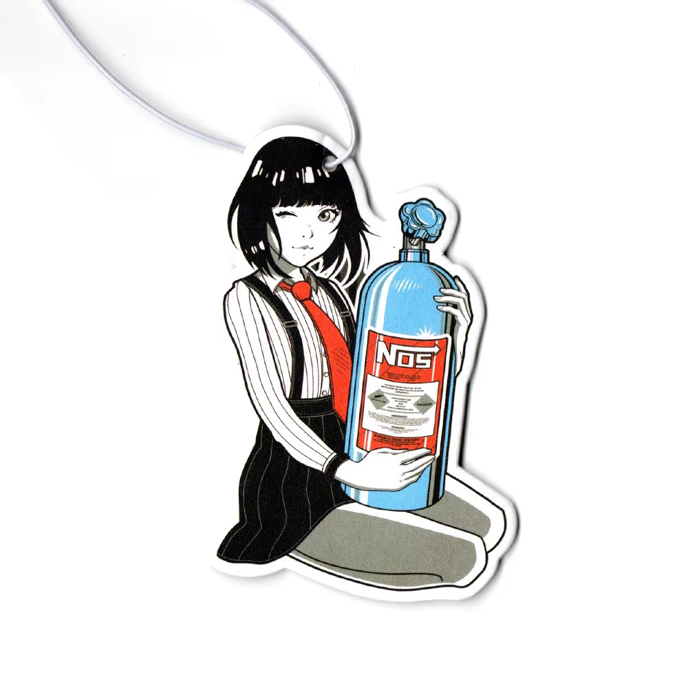 New JDM Style Racing Performance Car Rearview Mirror Pendant Air Freshener Solid Paper Decoration Car Decoration Anime Decor