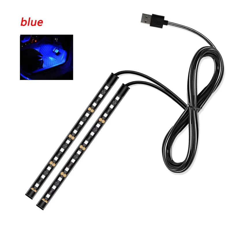 Car Interior LED Decorative Light Bar Ambient Light USB Car Cigarette Lighter Ambient Light Auto Accessories