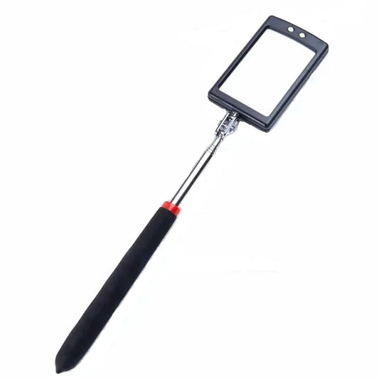 Car 360° Inspection Mirror LED Light Telescoping Mirrors Extend Mechanic Tools Inspection Mirror Telescopic Handle Repairing Too