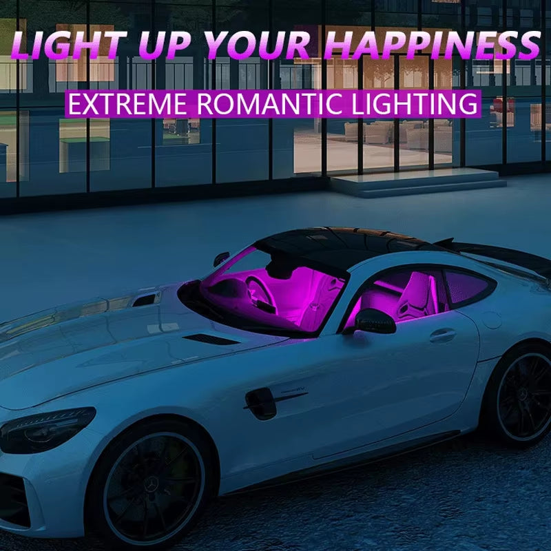 Car Interior LED Decorative Light Bar Ambient Light USB Car Cigarette Lighter Ambient Light Auto Accessories