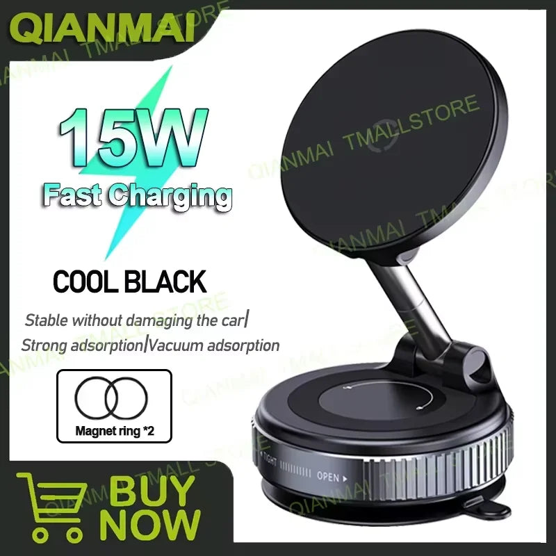 2025 NEW! K007/K009/X68 for Magsafe Magnetic Vacuum Car Phone Holder Suction Cup Folding Universal Navigation Stand Bracket