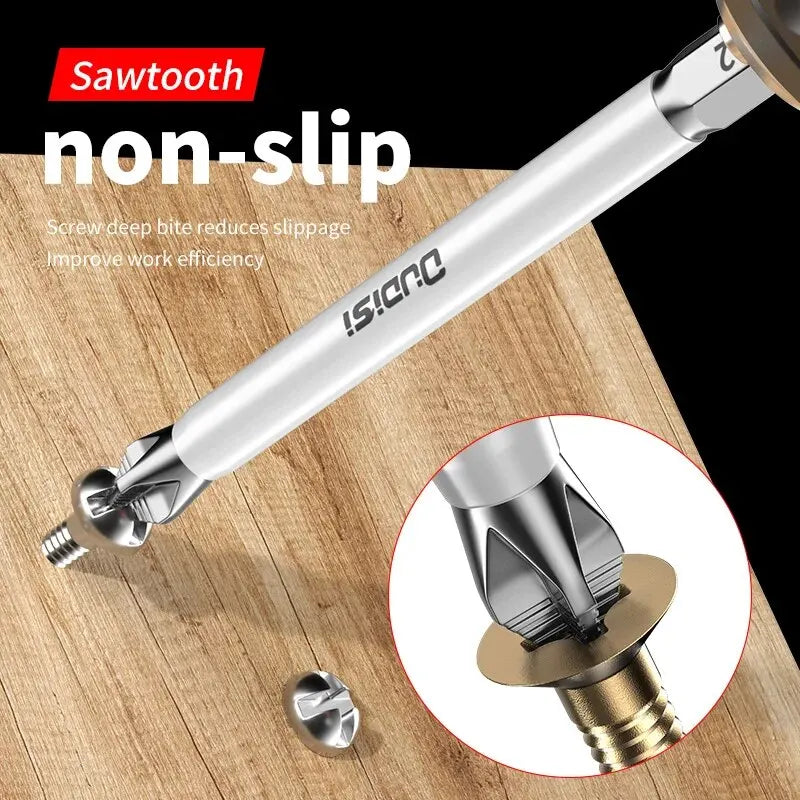 6 Pcs Non-Slip Magnetic Cross Head Household Electric Driver Screw Set - High Hardness Hand Drill Bits for Electric Screwdrivers