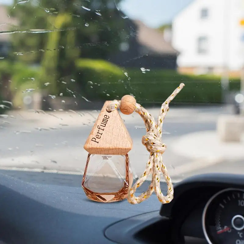 Car Air Freshener Bottles Empty Colorful Car Air Freshener Perfume Bottle Aromatherapy Fragrance Essential Oil Diffuser Hanging