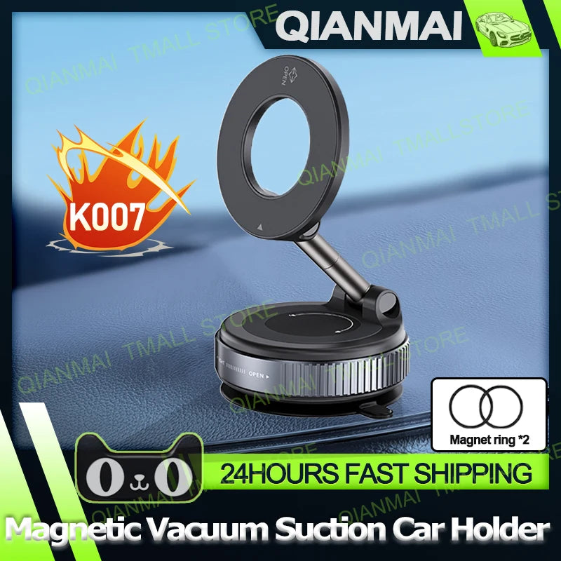 2025 NEW! K007/K009/X68 for Magsafe Magnetic Vacuum Car Phone Holder Suction Cup Folding Universal Navigation Stand Bracket