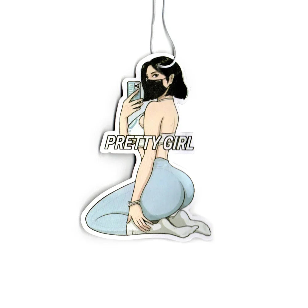 New JDM Style Racing Performance Car Rearview Mirror Pendant Air Freshener Solid Paper Decoration Car Decoration Anime Decor