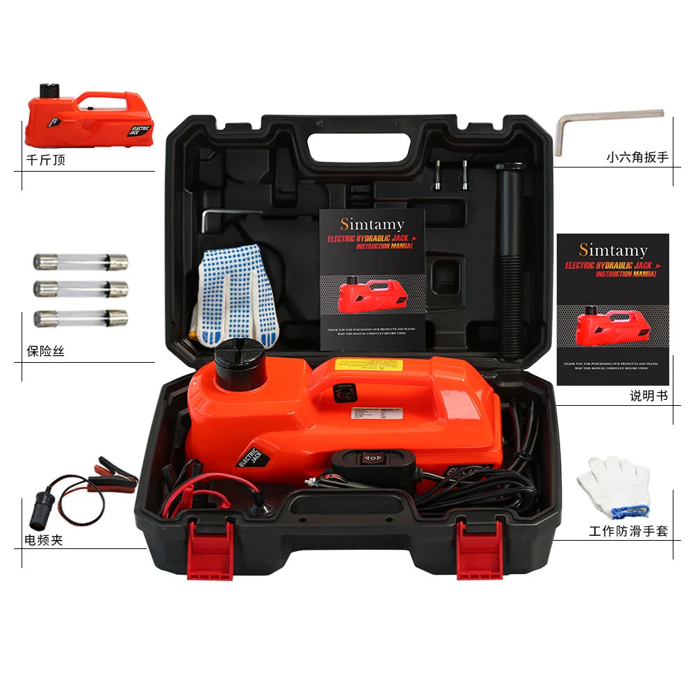 Electric Car Jack 155-530Mm 5T Lifting Tool Emergency Equipment Car Repair Tool Electric Hydraulic Car Jack for SUV Garage