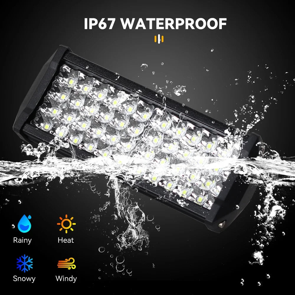LED Work Light Bar Spot Flood Combo Pods Offroad Fog Lamp SUV ATV UTV LED Light Bar for Offroad SUV ATV Tractor Boat Trucks