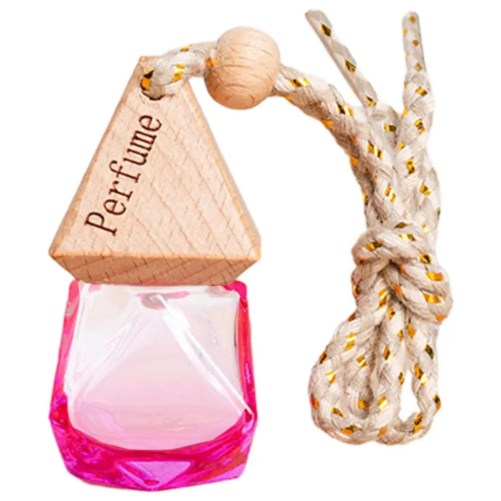 Car Air Freshener Bottles Empty Colorful Car Air Freshener Perfume Bottle Aromatherapy Fragrance Essential Oil Diffuser Hanging