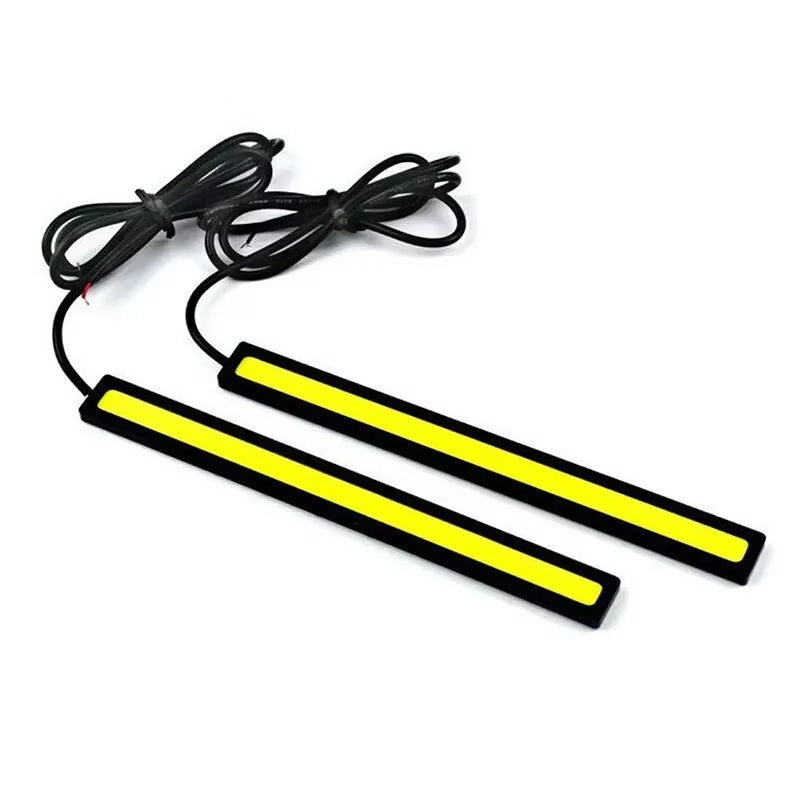 2Pcs 17Cm Universal Waterproof Daytime Running Lights COB Fog Lamp Car Styling Led Day Light DRL Lamp Fog Bar Lamp Strip Lights