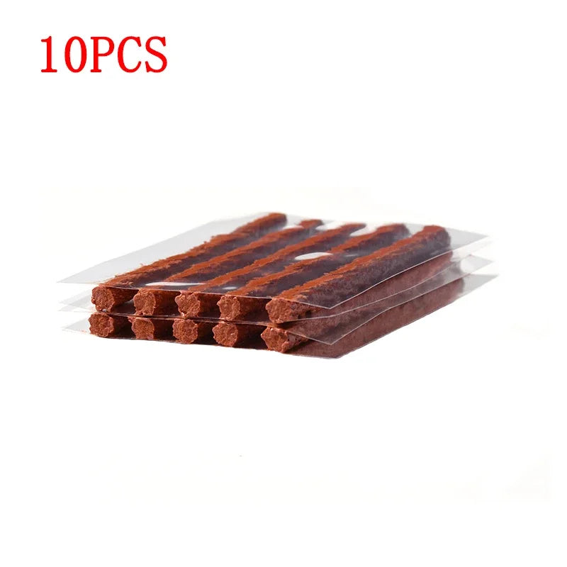 1 Set Car Tire Repair Tool Set with Glue Rubber Stripes Tools for Motorcycle Bicycle Tubeless Tyre Puncture Quick Repairing Kit