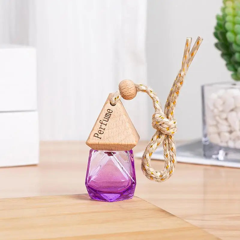 Car Air Freshener Bottles Empty Colorful Car Air Freshener Perfume Bottle Aromatherapy Fragrance Essential Oil Diffuser Hanging