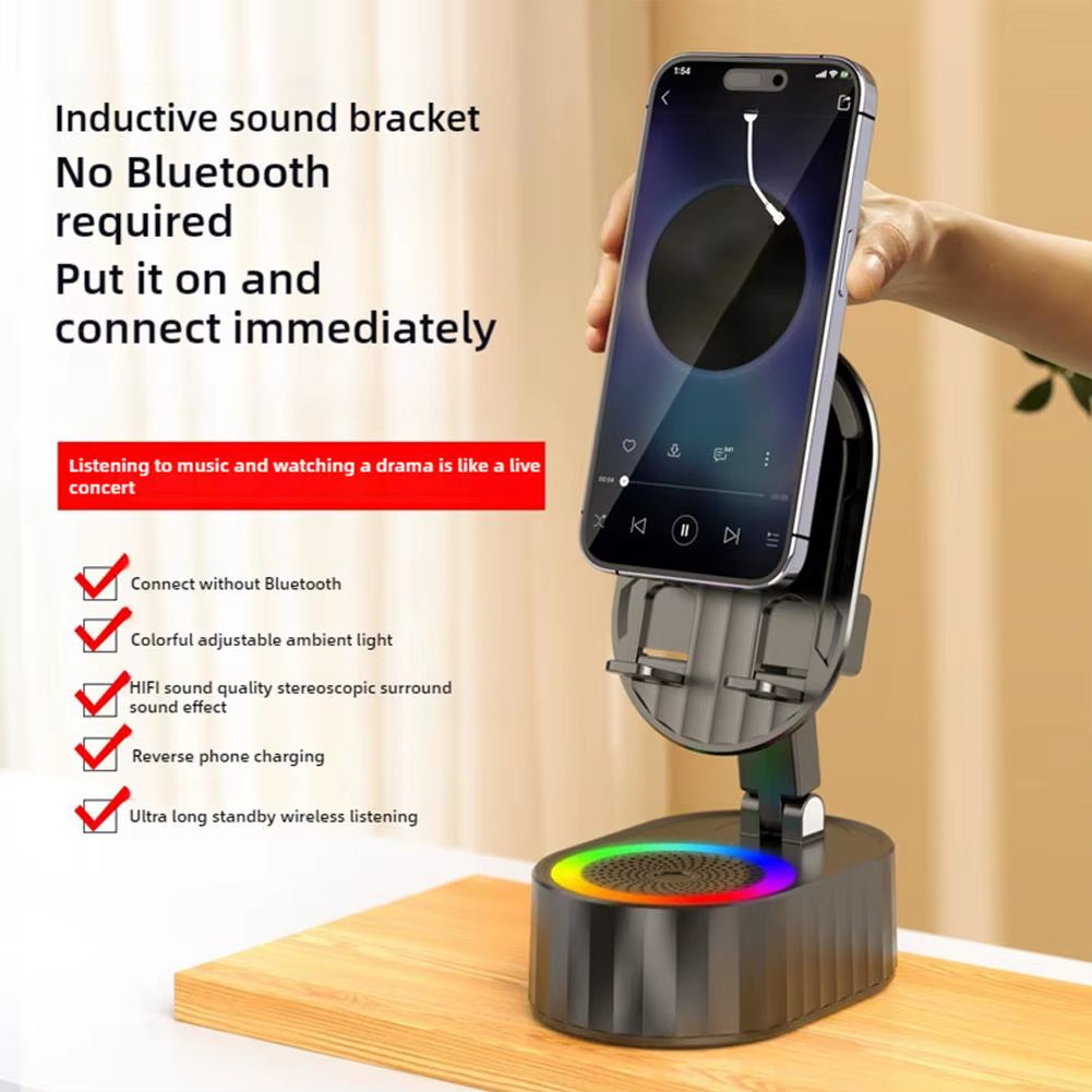 Mobile Phone Holder Sensing Bluetooth Speaker Holder Sensing Mobile Phone Holder Speaker Home Smart Wireless Bluetooth Speaker