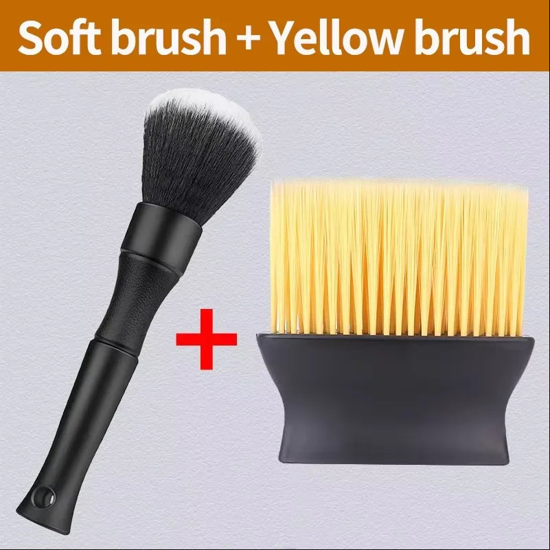 1 Pcs Car Air Outlet Cleaning Brush Dashboard Air Conditioner Detailing Dust Sweeping Tools Auto Interior Home Duster Brushes