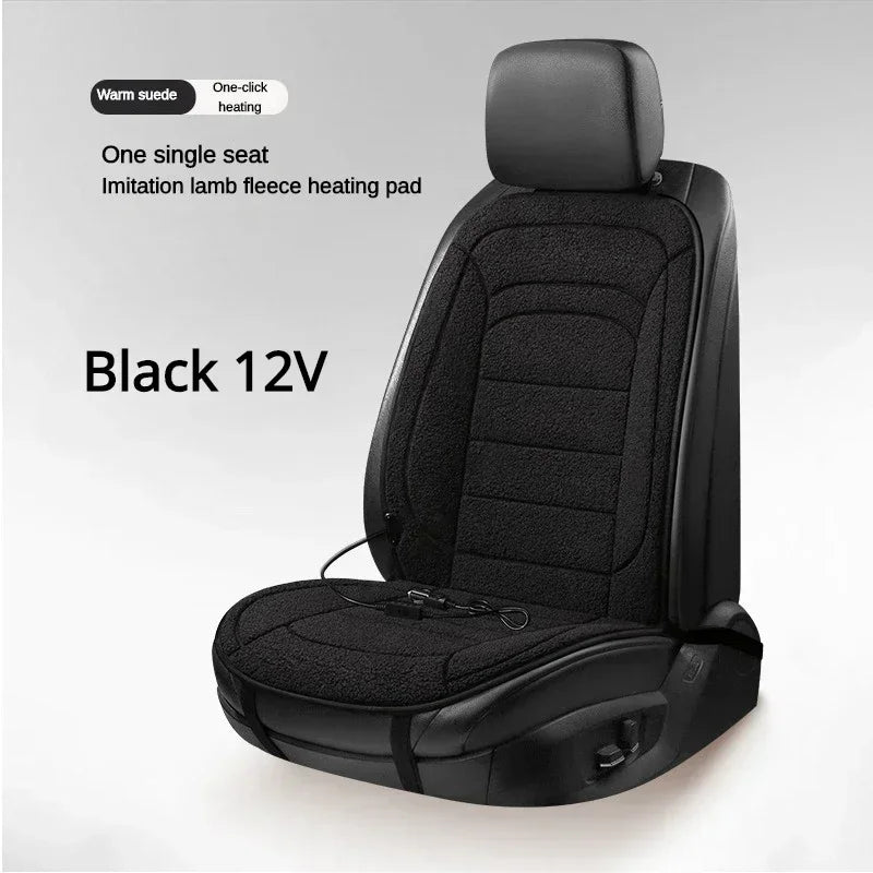 Heated Car Seat Cover Car Heating Cushion Winter Heated Seats Car Seat Warmer 12V Seat Cushion for Back and Seat