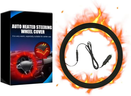 Heated Steering Wheel Cover Winter Hand Warmer Universal Car Steering Heater Auto Warm Anti-Skid Protector Accessory 12V