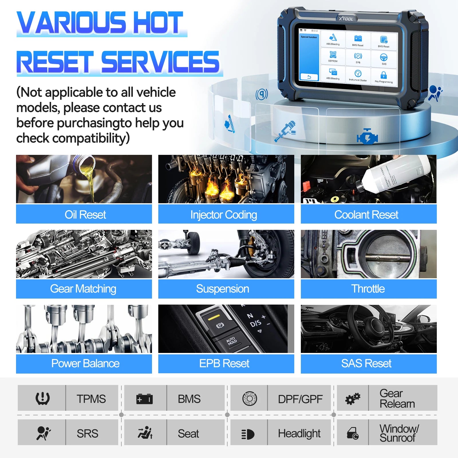 Inplus IP500 for Buick/Chevrolet/Cadillac/Gmc OBD2 Scanner Full Systems OBD2 Automotive Scanner Lifetime Free Update