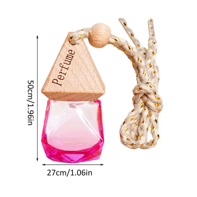 Car Air Freshener Bottles Empty Colorful Car Air Freshener Perfume Bottle Aromatherapy Fragrance Essential Oil Diffuser Hanging