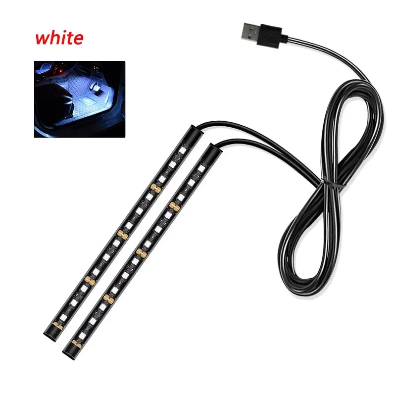Car Interior LED Decorative Light Bar Ambient Light USB Car Cigarette Lighter Ambient Light Auto Accessories