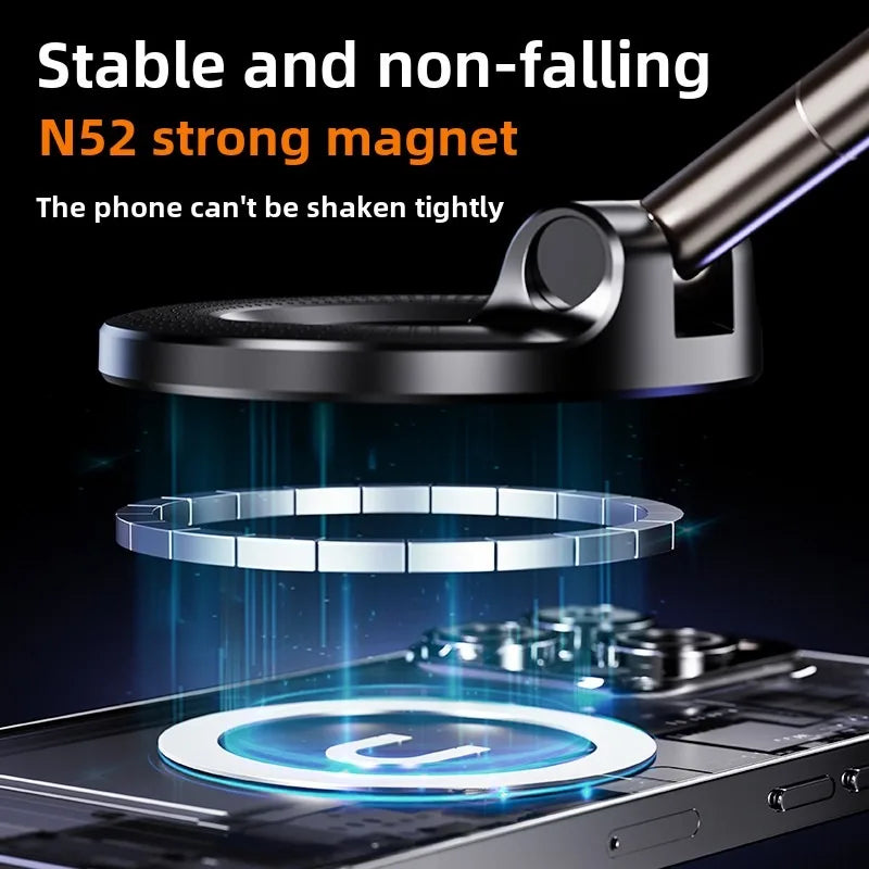 2025 NEW! K007/K009/X68 for Magsafe Magnetic Vacuum Car Phone Holder Suction Cup Folding Universal Navigation Stand Bracket