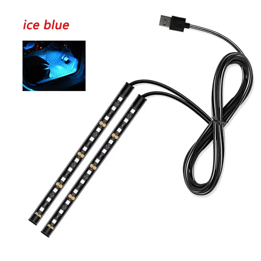 Car Interior LED Decorative Light Bar Ambient Light USB Car Cigarette Lighter Ambient Light Auto Accessories