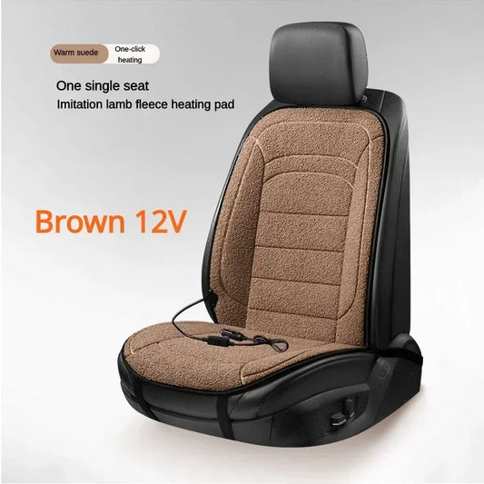 Heated Car Seat Cover Car Heating Cushion Winter Heated Seats Car Seat Warmer 12V Seat Cushion for Back and Seat