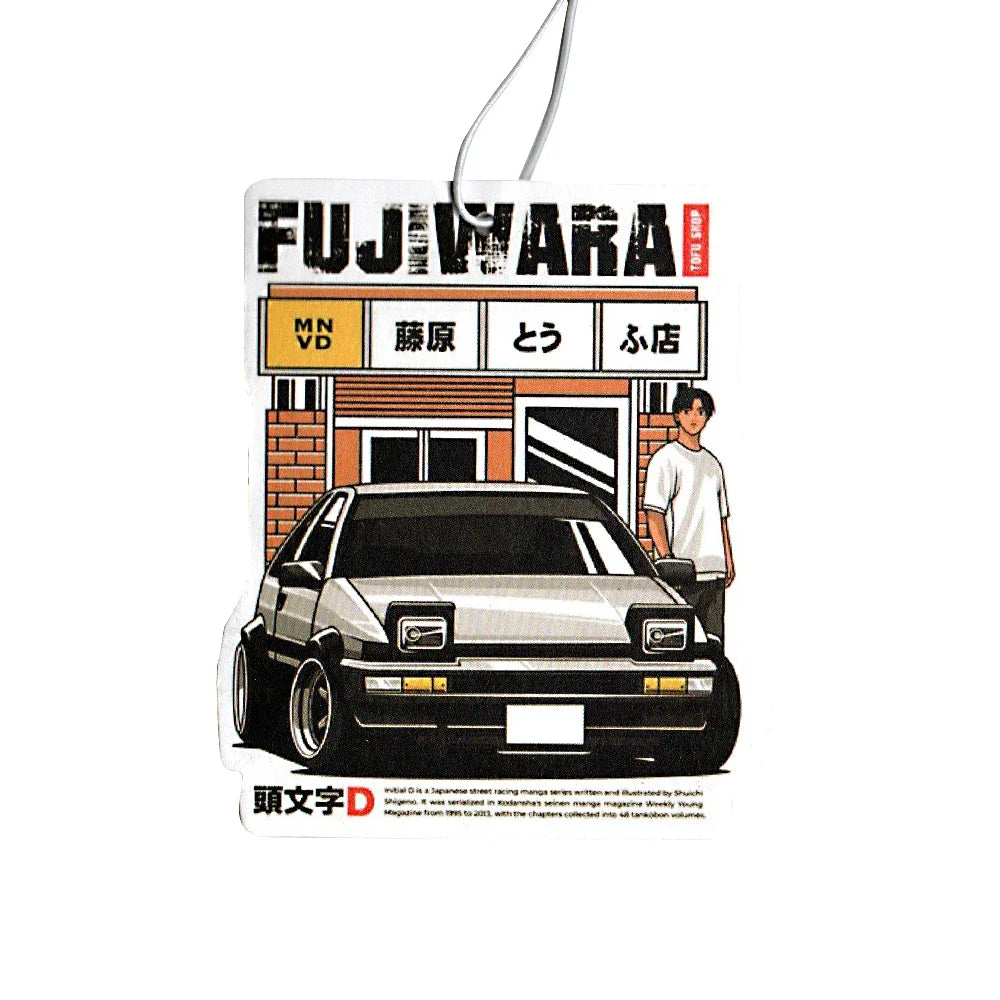 New JDM Style Racing Performance Car Rearview Mirror Pendant Air Freshener Solid Paper Decoration Car Decoration Anime Decor