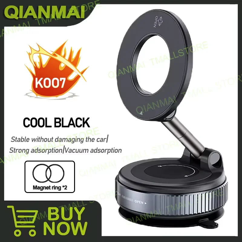 2025 NEW! K007/K009/X68 for Magsafe Magnetic Vacuum Car Phone Holder Suction Cup Folding Universal Navigation Stand Bracket