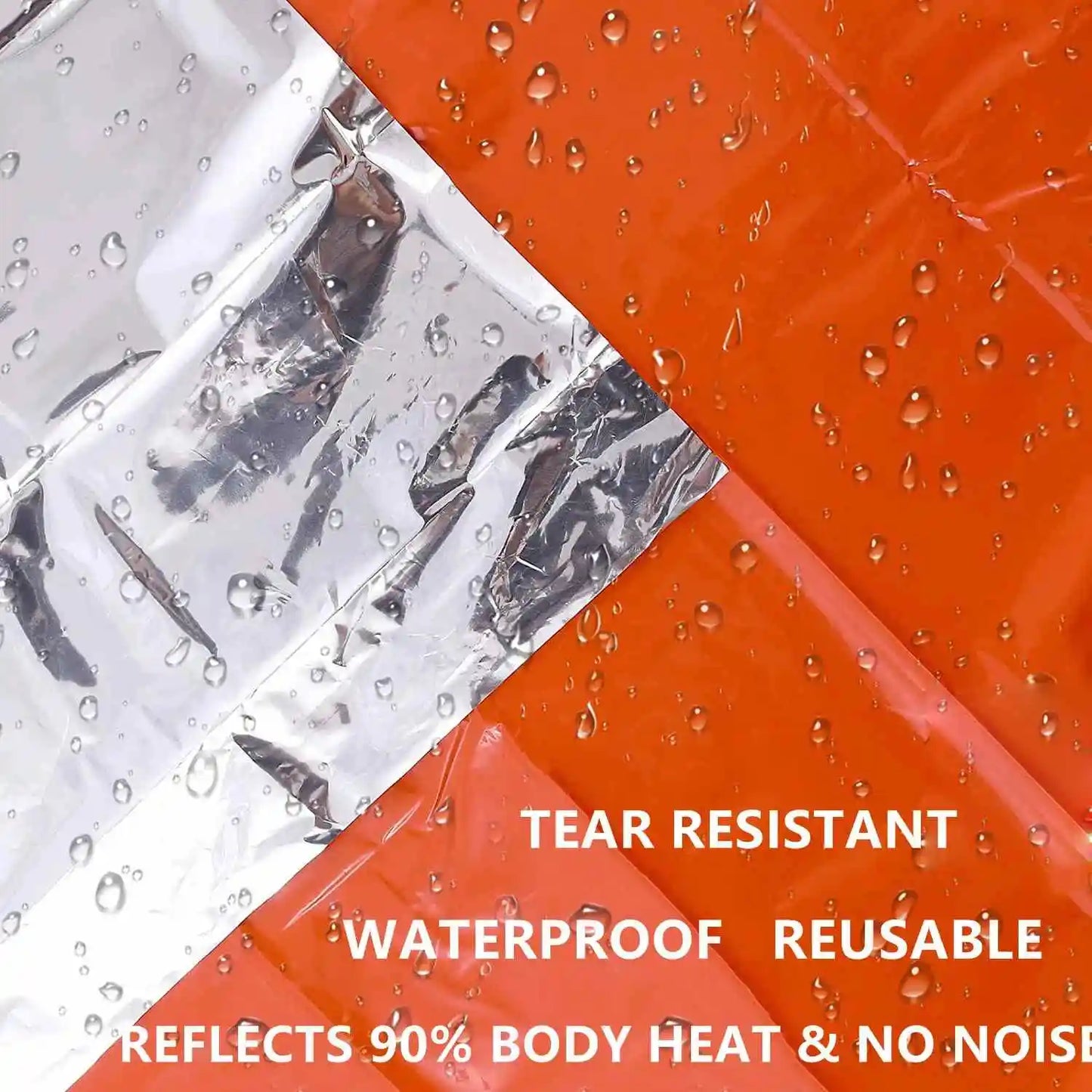 Portable Waterproof Mylar Emergency Survival Sleeping Bag - Thermal Insulated Sack for Outdoor Camping, First Aid & Rescue