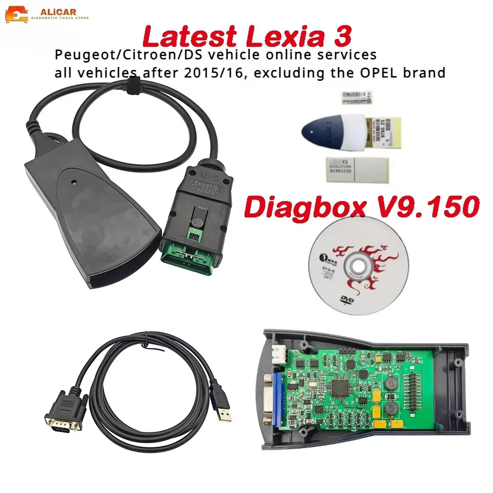New PP2000 for Citroen Tools Lexia3 Diagbox V9.150 Diagnostic Tool Car Repair Automobiles Parts Accessories