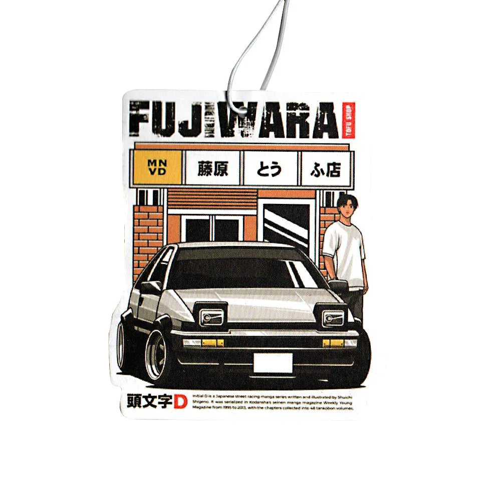 New JDM Style Racing Performance Car Rearview Mirror Pendant Air Freshener Solid Paper Decoration Car Decoration Anime Decor