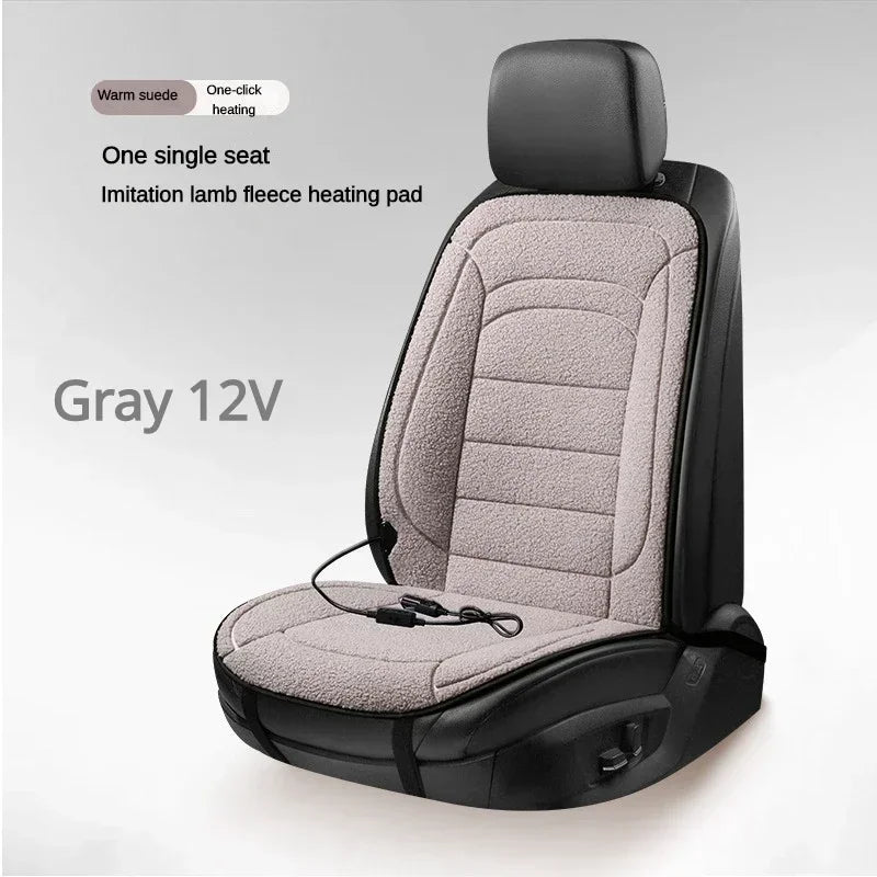 Heated Car Seat Cover Car Heating Cushion Winter Heated Seats Car Seat Warmer 12V Seat Cushion for Back and Seat