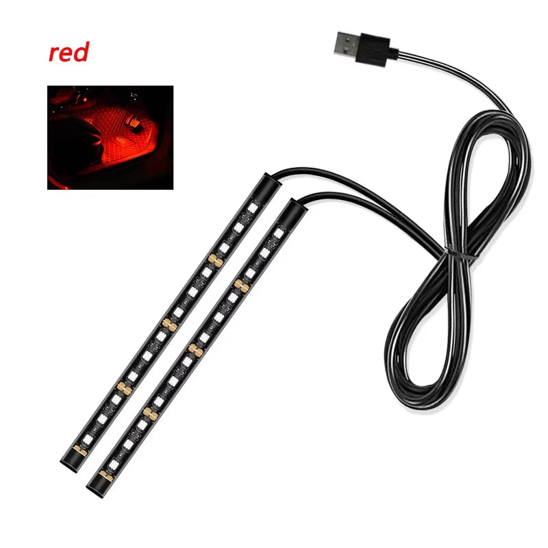 Car Interior LED Decorative Light Bar Ambient Light USB Car Cigarette Lighter Ambient Light Auto Accessories