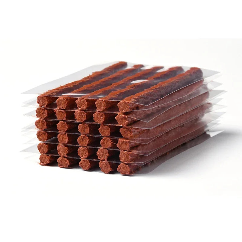 1 Set Car Tire Repair Tool Set with Glue Rubber Stripes Tools for Motorcycle Bicycle Tubeless Tyre Puncture Quick Repairing Kit