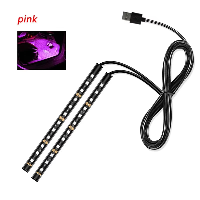 Car Interior LED Decorative Light Bar Ambient Light USB Car Cigarette Lighter Ambient Light Auto Accessories