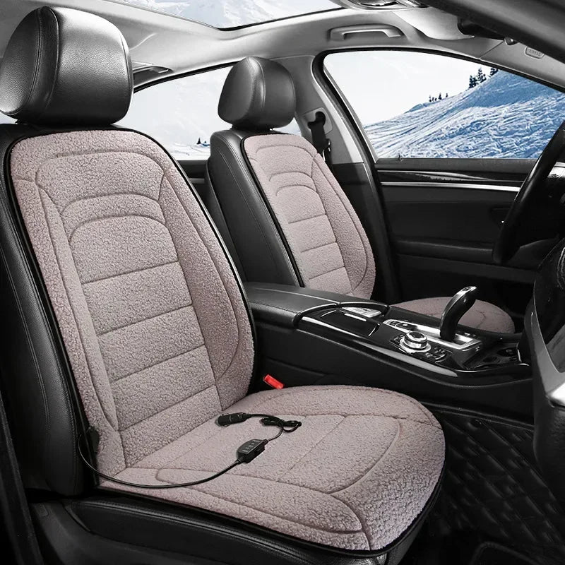 Heated Car Seat Cover Car Heating Cushion Winter Heated Seats Car Seat Warmer 12V Seat Cushion for Back and Seat